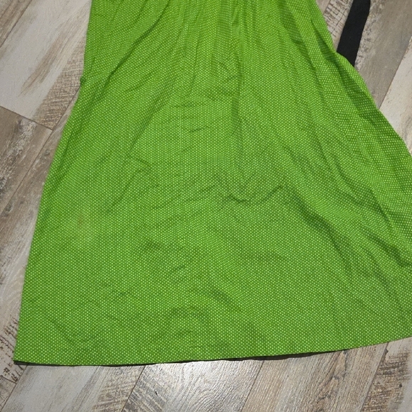 Vintage Green and Black Long Sleeve Dress - Picture 9 of 17